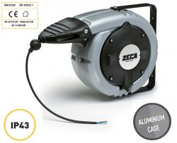 ZECA 6378/PRL Retractable Electric Extension Cord Reel with 24mtr + 2mtr, 3c 1mm2 cable