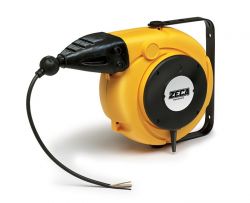 ZECA 5874/XL Automatic Retractable Spring Rewind Cable Reels C/w 5.5mtr of 5 Core 1.5mm2 H05VV-F Cable