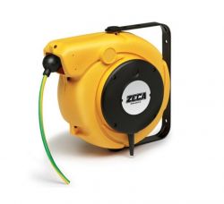 ZECA 5832/XF Automatic Spring Rewind Grounding Cable Reels C/w 8.5mtr of 1 Core 16mm2 H05V-K PVC Cable