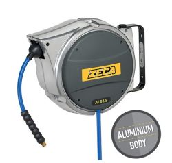 ZECA AL83/8 Heavy Duty Aluminium Case Water & Air Hose Reel C/w 16mtr of 8mm (5/16