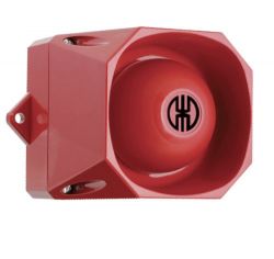 WERMA 139 Series 139.000.55 Electronic Multi-Tone Sounder - 9-60V DC, IP66, 105dB, Red Colour