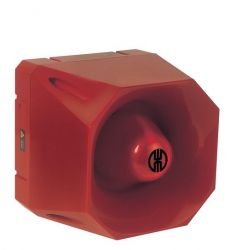 WERMA 142 Series 142.000.55 Electronic Multi-Tone Sounder - 18-30V DC, IP66, 120dB, Red Colour