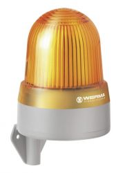 WERMA 432 Series 432.300.75 LED Permanent beacon Light with Multi-Tone Sounder, Wall Mounting, 24V AC/DC Yellow 
