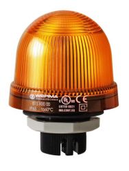 WERMA 816 Series 816.300.68 Mini LED Installation Beacon Light - PG29 dia. 37mm, 230V AC, Yellow Colour