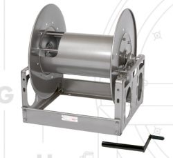 Hannay Reels C3228-25-26 Manual Hand Crank Rewind Storage Reels for Cable, Hose, Rope & Wire
