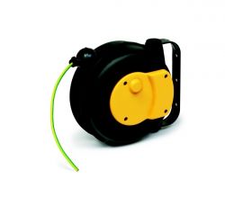 ZECA 9006 Automatic Spring Rewind Grounding Cable Reels C/w 6mtr of 1 Core 6mm2 H05V-K PVC Cable