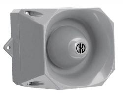 WERMA 141 Series 141.100.55 Electronic Multi-Tone Sounder - 9-60V DC, IP66, 110dB, Grey Colour