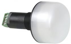WERMA 239 Series 239.482.55 Mini LED Installation Beacon Light - 24V DC Multicolour (Raised Lens, Opaque)
