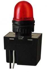 WERMA 232 Series 232.100.68 Micro Xenon Flashing Installation Beacon Light - 230V AC Red Colour