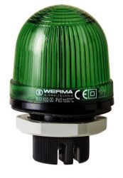 WERMA 800 Series 800.200.00 Mini Installation Beacon Light - PG29 dia. 37mm, 12V - 230V Permanent Green Colour 