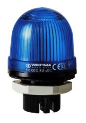 WERMA 800 Series 800.500.00 Mini Installation Beacon Light - PG29 dia. 37mm, 12V - 230V Permanent Blue Colour 