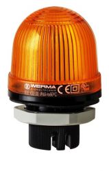 WERMA 801 Series 801.300.75 Mini LED Installation Beacon Light - PG29 dia. 37mm, 24V AC/DC, Yellow Colour