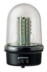 WERMA 280 Series 280.410.55 Obstruction Beacon Light - Low Intensity LED, 12-50V DC, Aviation Red Colour