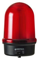 WERMA 838 Series 838.100.67 Maxi Beacon Light - 115V AC, Xenon Double Flash, Red Colour 