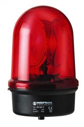 WERMA 884 Series 884.100.68 Maxi Beacon Light - 230V AC, Revolving Signal Light, Red Colour 
