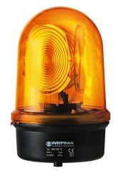 WERMA 884 Series 884.300.68 Maxi Beacon Light - 230V AC, Revolving Signal Light, Yellow Colour 