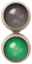 WERMA 890 Series 890.220.55 LED Beacon Light / Traffic Light - 12-24V DC, Green Colour