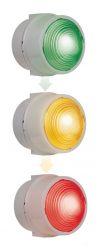 WERMA 890 Series 890.480.55 LED Permanent Beacon Light / Traffic Light - 12-24V DC, RGY(Red, Green, Yellow) Colour