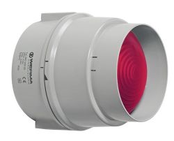 WERMA 890 Series 890.100.00 Permanent Beacon Light / Traffic Light - 12-230V AC/DC, Red Colour