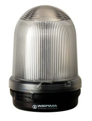 WERMA 829 Series 829.470.55 Monitored LED Permanent Beacon Light - 24V DC, Clear Colour 