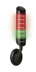 WERMA CleanSIGN 695.200.55 Pre-assembled Signal Tower Light C/W Red/Yellow/Green RGY LEDs (Wall Mounting)