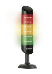 WERMA CleanSIGN 695.210.55 Pre-assembled Signal Tower Light C/W Red/Yellow/Green RGY LEDs (Base/Ceiling Mounting)