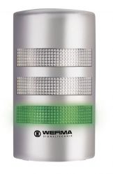 WERMA FlatSIGN 691.400.68 Pre-assembled 115 - 230V Signal Tower Light with Metal Design (without audible signal)