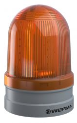 WERMA EvoSIGNAL Maxi 262.310.70 Beacon Light - Twin Light, Yellow Colour (Additional Mounting Adapter Needed)
