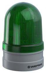 WERMA EvoSIGNAL Midi 261.210.60 Beacon Light - 115-230V AC, Twin Light, Green Colour (Additional Mounting Adapter Needed)