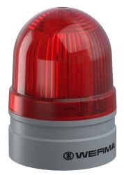 WERMA EvoSIGNAL Mini 260.110.74 Beacon Light - Permanent / Blinking, Red Colour (Additional Mounting Adapter Needed)