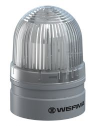 WERMA EvoSIGNAL Mini 260.410.74 Beacon Light - Permanent / Blinking, White Colour (Additional Mounting Adapter Needed)