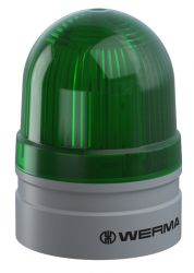 WERMA EvoSIGNAL Mini 260.220.74 Beacon Light - Flash / EVS, Green Colour (Additional Mounting Adapter Needed)
