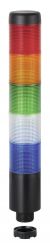 WERMA Kompakt 37 699.260.75 Pre-assembled Signal Tower Light C/W 5 Tier Blue/Clear/Green/Yellow/Red Light And Buzzer (Plug Connection)