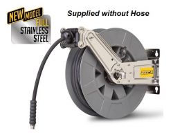 ZECA 8401/1113 Full Stainless Steel 20 Bar Air Or Water Hose Reel C/w 1/2