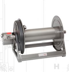 HANNAY REELS A1836-17-18 Pneumatic Air Motor Rewind Hose Reels To Handle 5/8