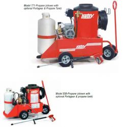 HOTSY 711 Hot Water Pressure Washer, Electric Driven, LP or NG Fired, 1500 PSI, 3 GPM